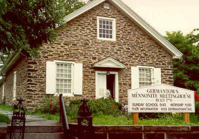 Germantown Meetinghouse (45 Kb): Mennonite Archives of Ontario (CGC 1990 - 11.3)