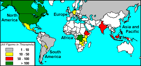 Mennonite Membership by Country (14 Kb): by Clifford Snyder